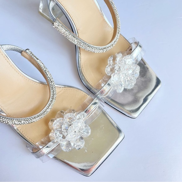 Mach & Mach Crystal Flower Slide
Sandal‎ Heels Silver Clear Tan - Picture 4 of 9